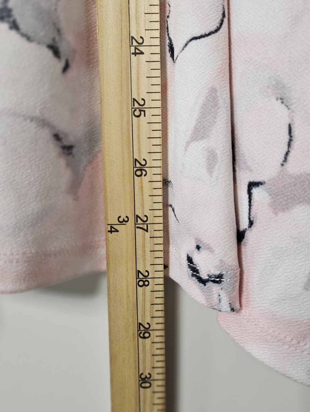 Kasper Floral Watercolor Open Front Cardigan Lightweight Blush Pink Plus Size 1X - Picture 11 of 11